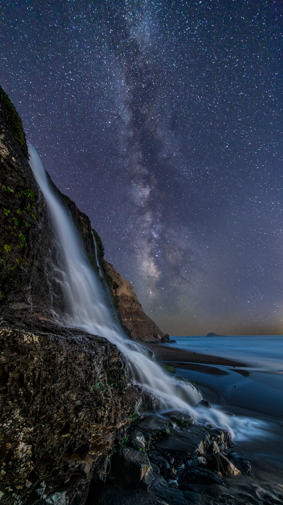 Alamere Falls Point Reyes National Seashore Bolinas Milky Way Fine Art Landscape Photography Mark Lilly