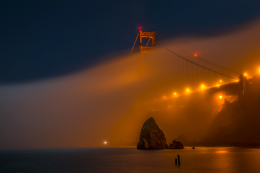 Marin Headlands Golden Gate Bridge San Francisco Fort Baker Bay Area California Fog Fine Art Landscape Photography Mark Lilly