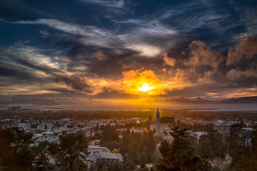 UC California Berkeley California Easy Bay San Francisco Bay Area Sather Tower The Campenile Oakland Fine Art Landscape Photography Mark Lilly
