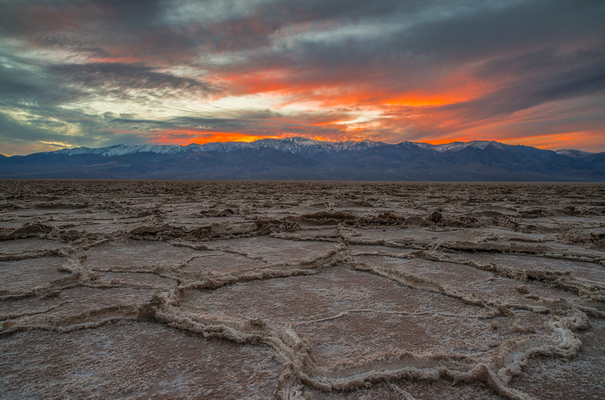 Death Valley National Park Badwater Basin Sunrise Panamint Mountains Inyo County Fine Art Landscape Photography Mark Lilly