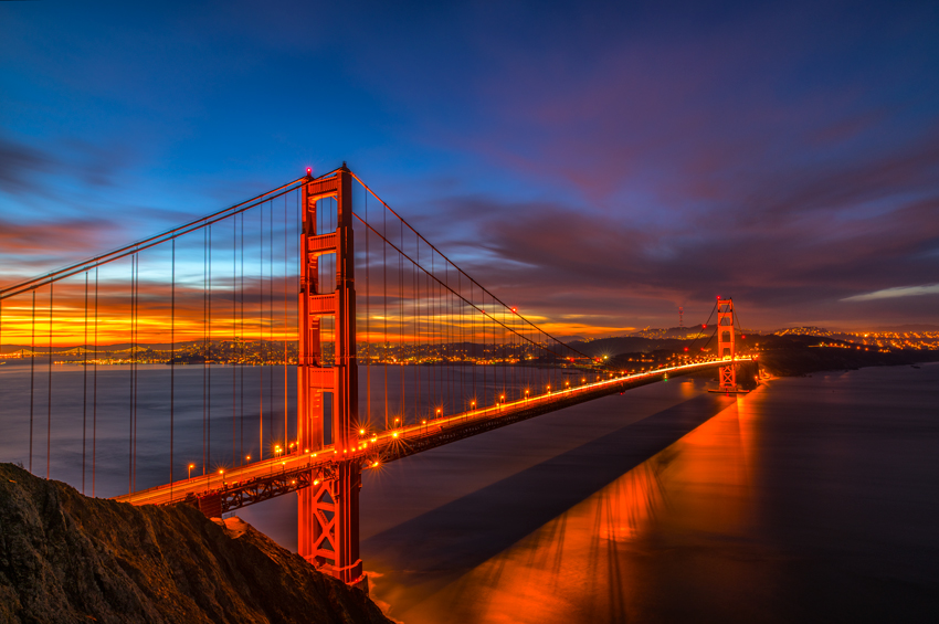 Marin Headlands Golden Gate Bridge San Francisco Bay Area California Battery Spencer Fine Art Landscape Photography Mark Lilly
