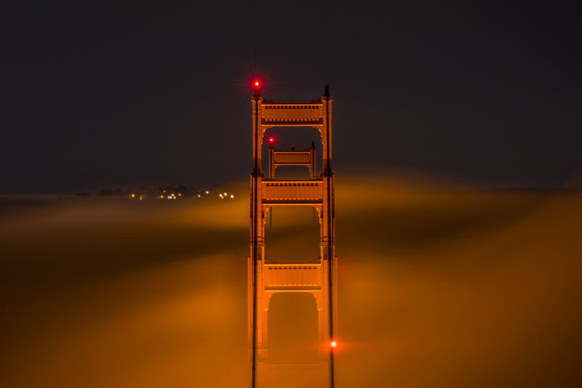 Marin Headlands Golden Gate Bridge San Francisco Sausalito Bay Area California Fog Fine Art Landscape Photography Mark Lilly