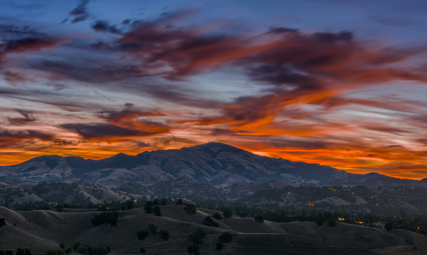 Mount Diablo Sunrise Alamo Walnut Creek Contra Costa County Fine Art Landscape Photography Mark Lilly