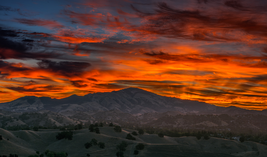 Mount Diablo Sunrise Alamo Walnut Creek Contra Costa County Fine Art Landscape Photography Mark Lilly
