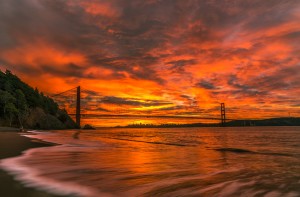 Marin Headlands Golden Gate Bridge San Francisco Bay Area California Kirby Cove Fine Art Landscape Photography Mark Lilly