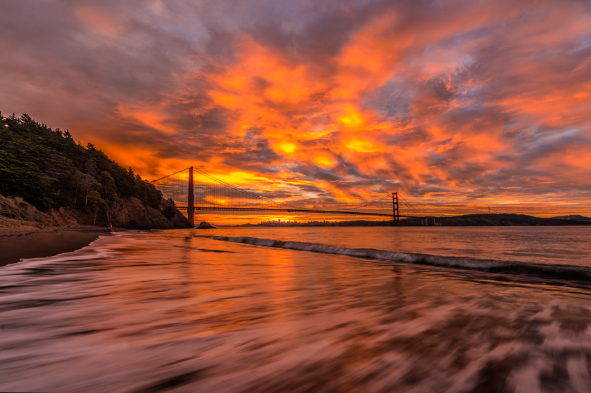 Marin Headlands Golden Gate Bridge San Francisco Bay Area California Kirby Cove Fine Art Landscape Photography Mark Lilly