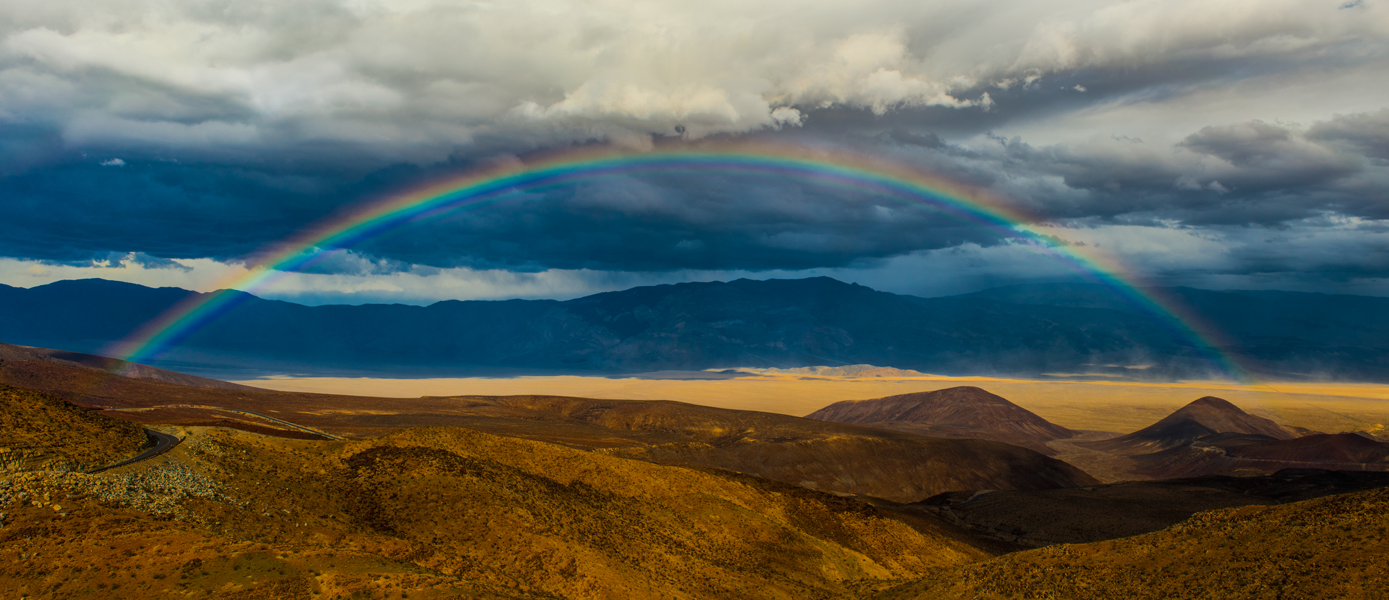 Death Valley National Park Panamint Valley Rainbow California Panorama Fine Art Landscape Photography Mark Lilly