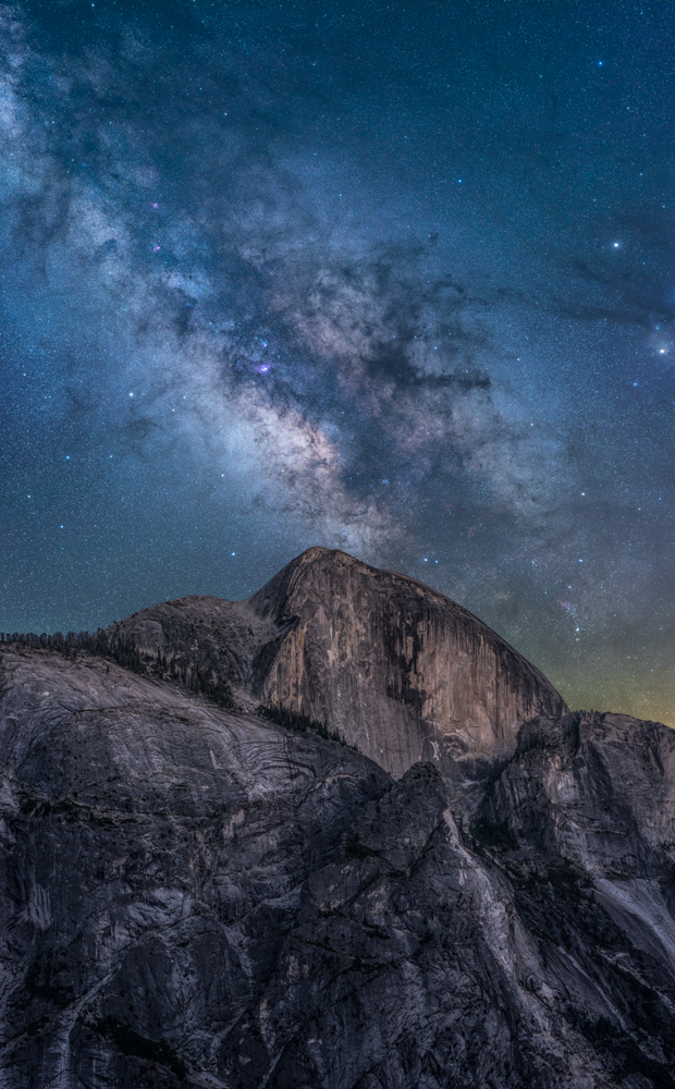 Yosemite National Park Half Dome Snow Creek Trail North Dome Milky Way Fine Art Landscape Photography Mark Lilly