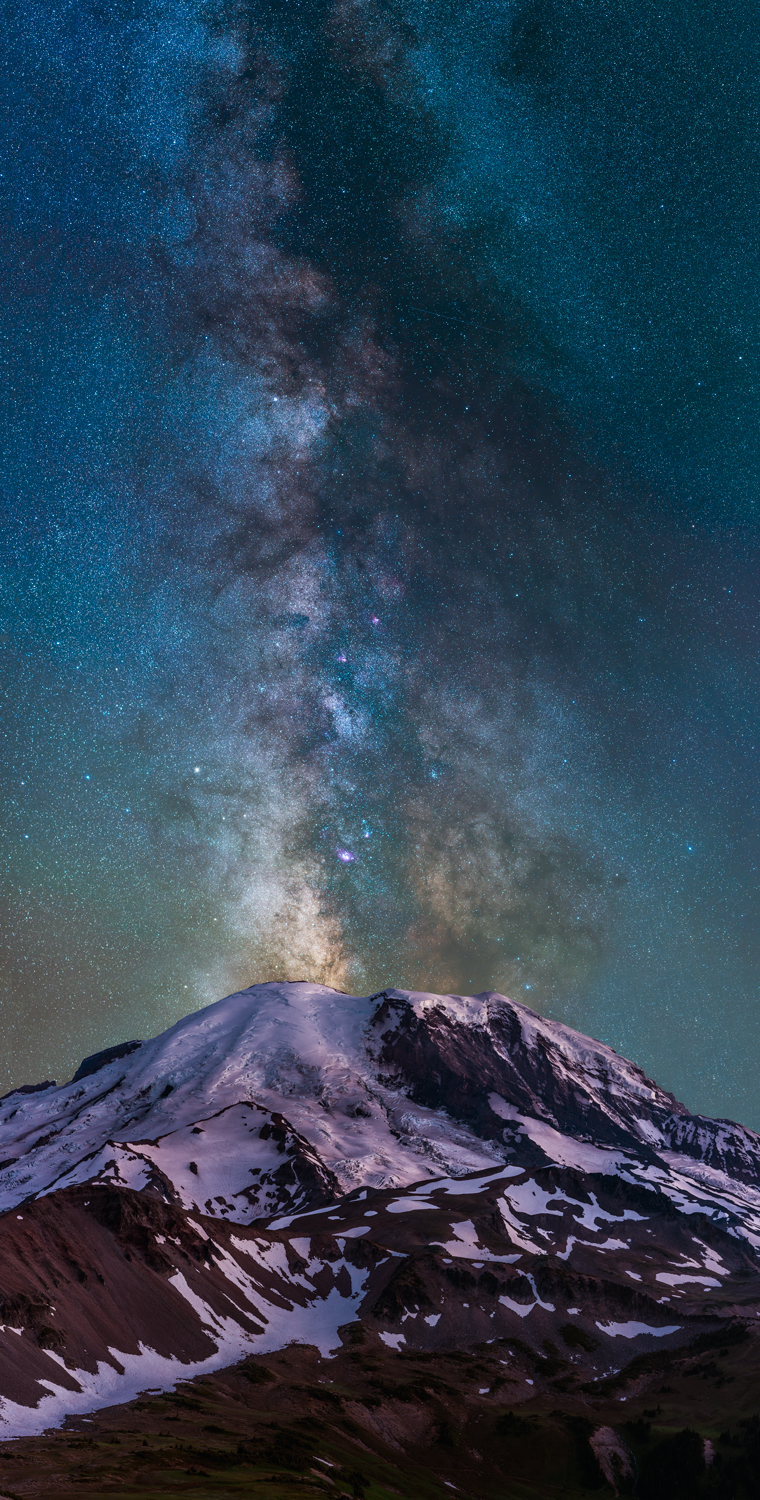 Mount Rainier National Park MilkyWay Washington State Pacific Northwest Fine Art Landscape Photography Mark Lilly