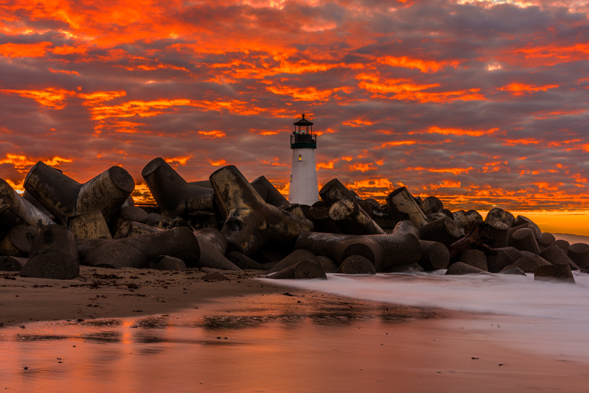 Walton Lighthouse Santa Cruz Seabright Beach California Fine Art Landscape Photography Mark Lilly
