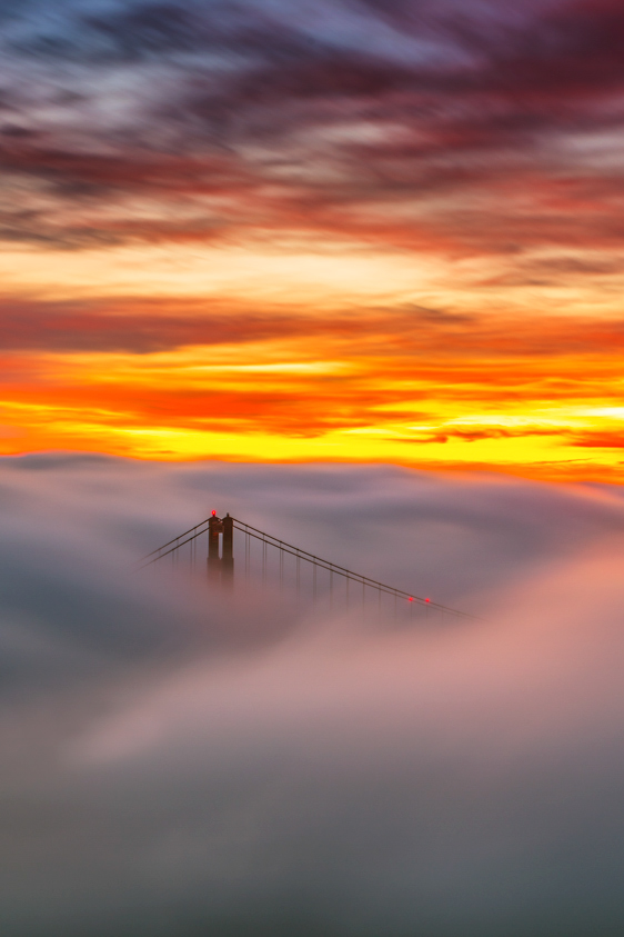 Marin Headlands Golden Gate Bridge San Francisco Hawk Hill Bay Area California Oakland East Bay Fog Fine Art Landscape Photography Mark Lilly