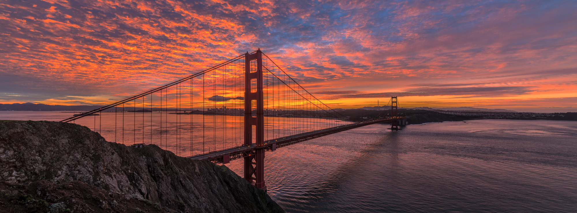 Marin Headlands Golden Gate Bridge San Francisco Bay Area California Oakland East Bay Fog Fine Art Landscape Photography Mark Lilly
