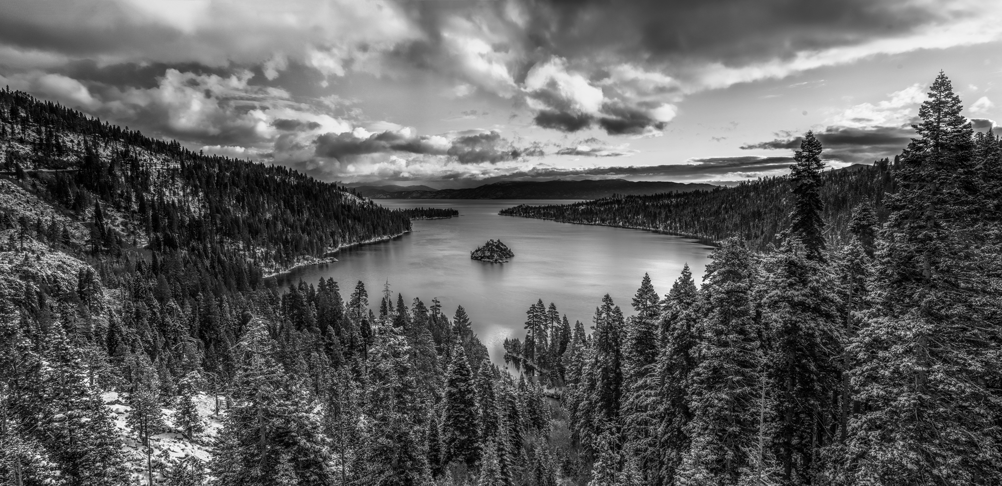 Lake Tahoe National Forest Emerald Bay State Park Snow Panorama Mark Lilly Fine Art Photography