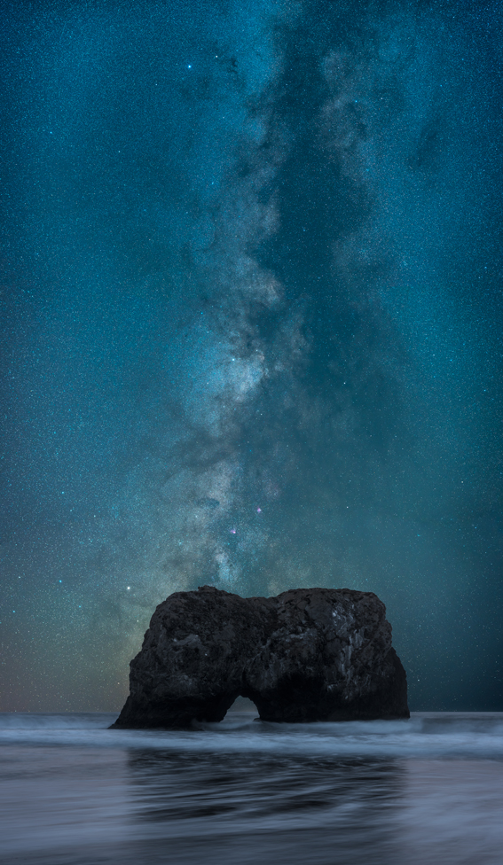 Mendocino Arch Rock Westport Coast Pacific Ocean Milky Way Mark Lilly Fine Art Photography