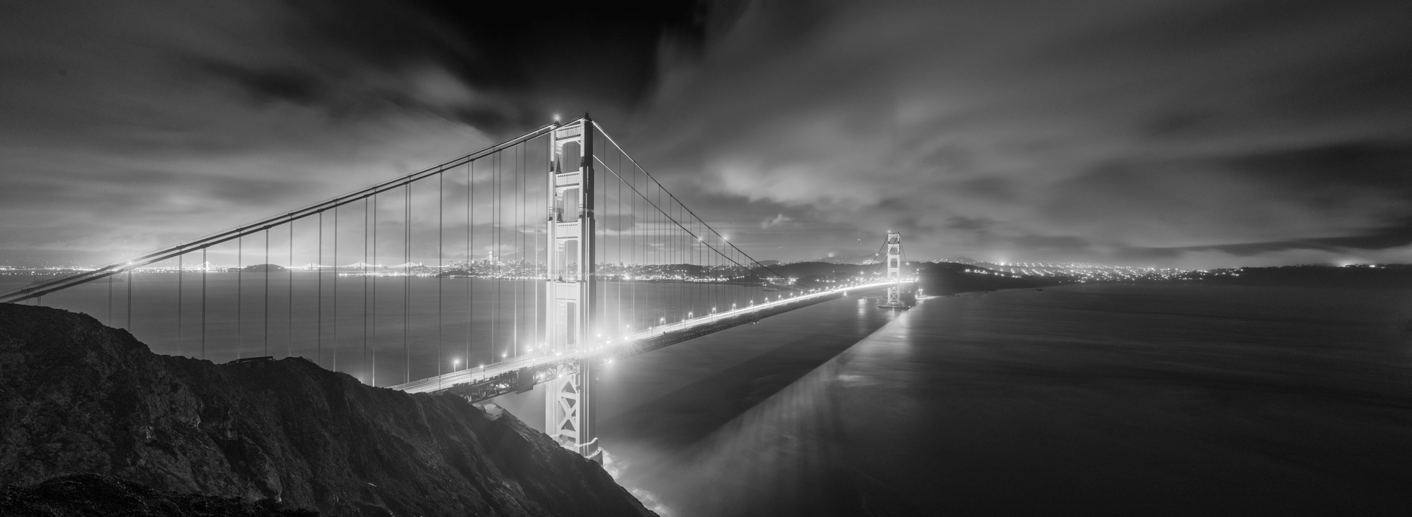 Oakland San Francisco Bay Bridge Embarcadero Bay Area California Panorama Fine Art Landscape Photography Mark Lilly