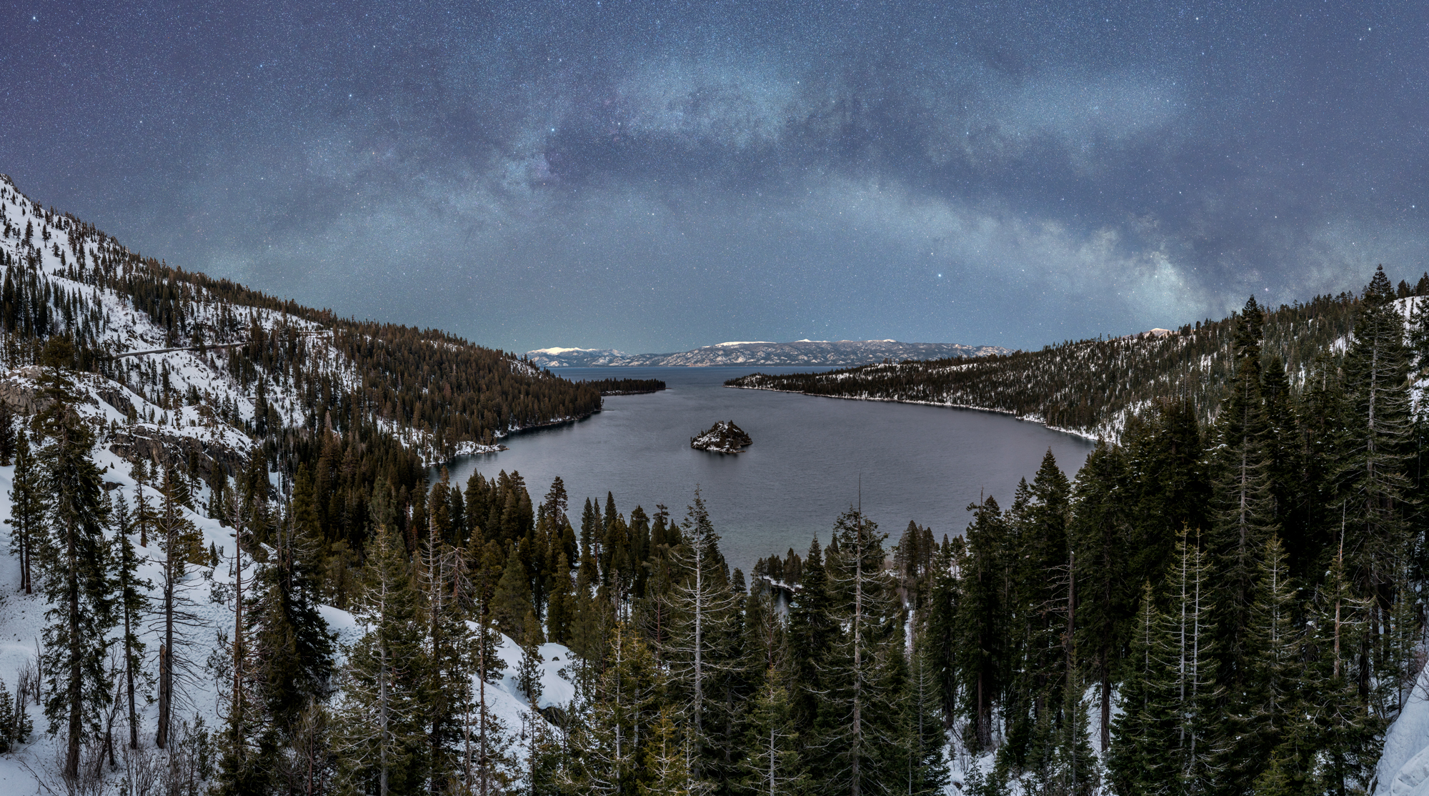Lake Tahoe National Forest Emerald Bay State Park Snow Panorama Mark Lilly Fine Art Photography