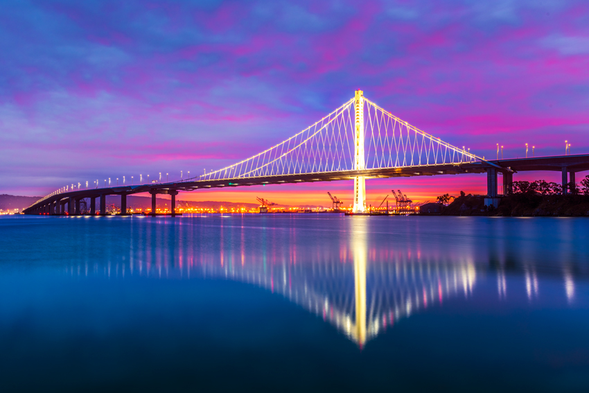 Oakland San Francisco Bay Bridge Treasure Island Yerba Buena Island Bay Area California Fine Art Landscape Photography Mark Lilly