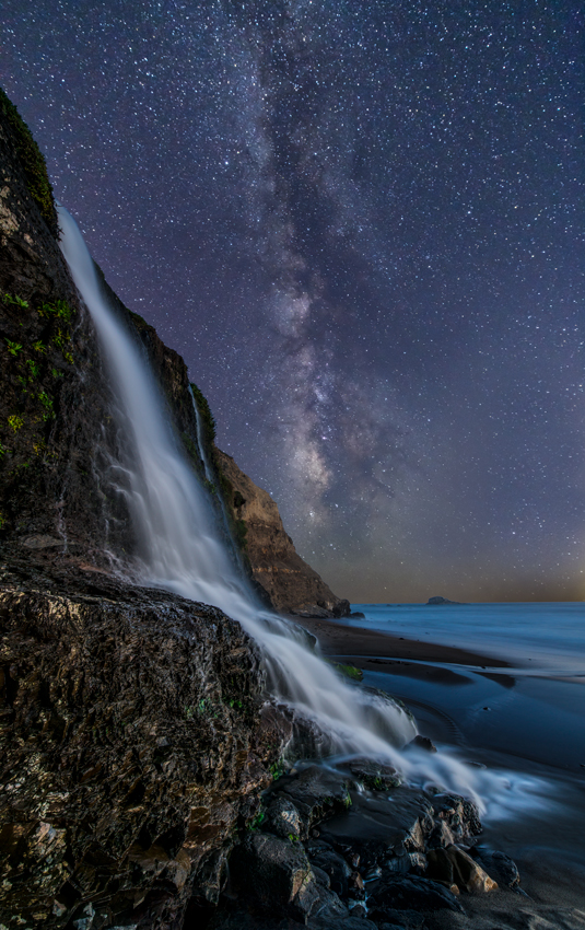 Alamere Falls Point Reyes National Seashore Bolinas Milky Way Fine Art Landscape Photography Mark Lilly