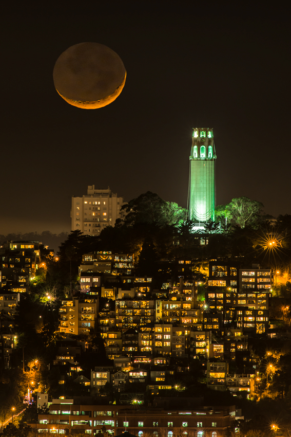 Golden Gate Bridge San Francisco Bay Area California Full Moon Crissy Field Fine Art Landscape Photography Mark Lilly
