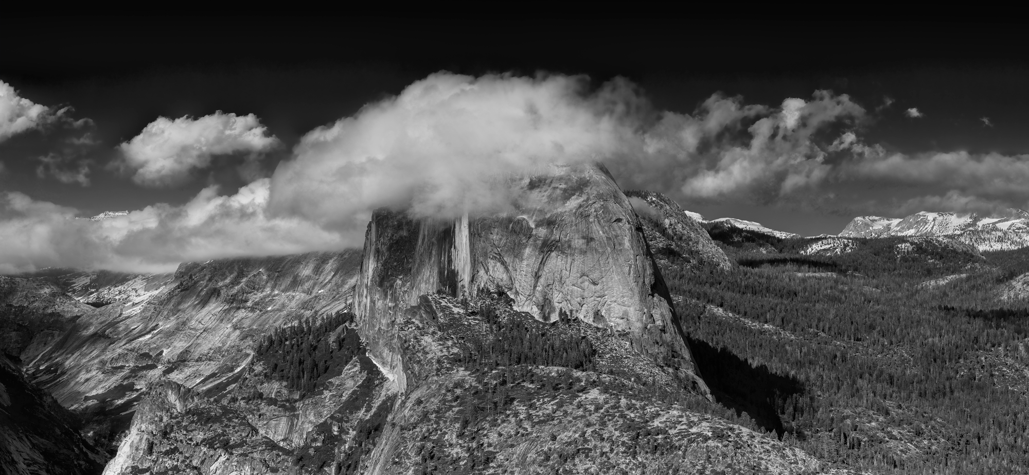 Yosemite National Park Glacier Point Half Dome Nevada Vernal Falls Panorama Fine Art Landscape Photography Mark Lilly